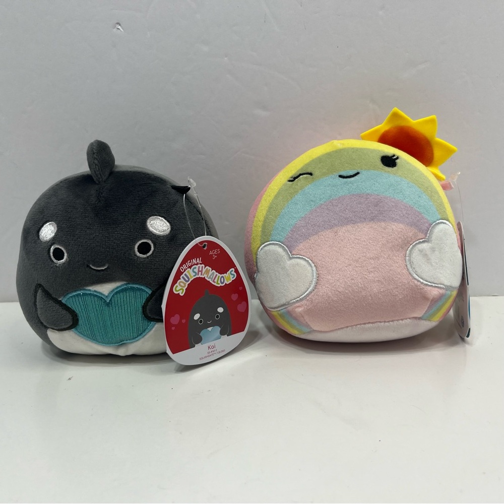 SQUISHMALLOWS lot of 2 Kai the orca and sunshine NWT